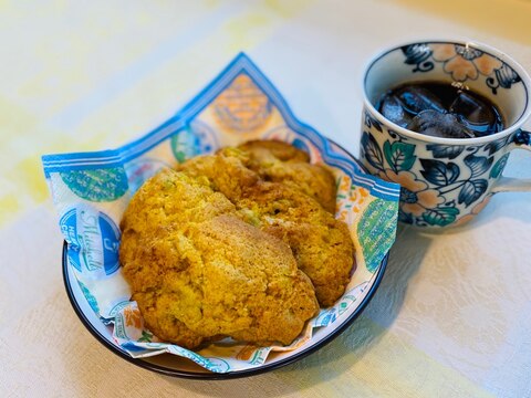 スコーン風　簡単かぼちゃのしっとりクッキー